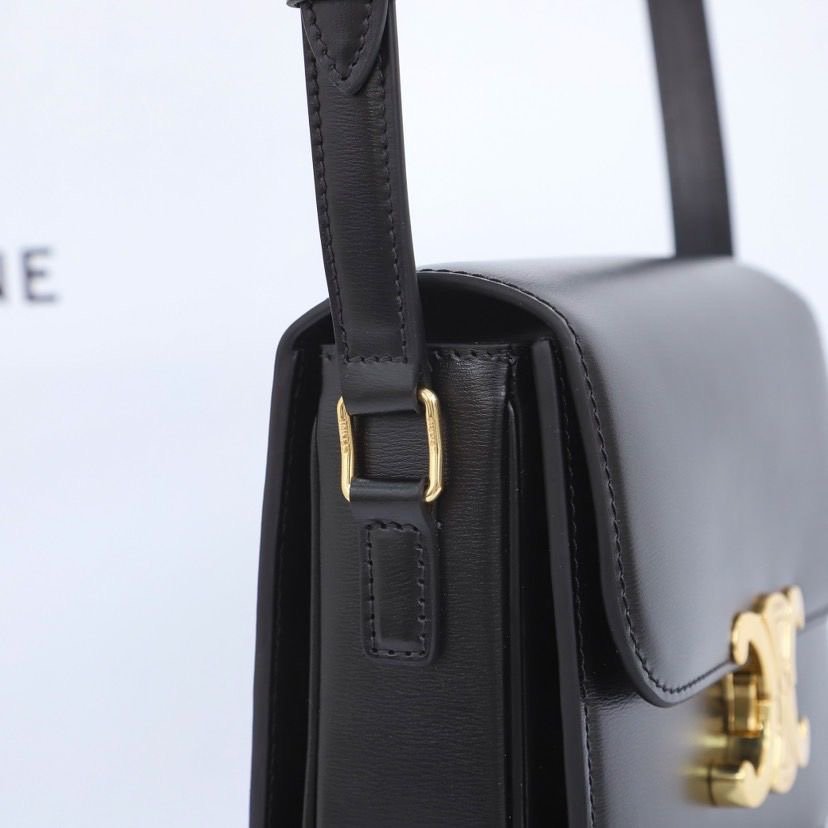 Celine Triomphe Teen Bag Black Gold - Afbeelding 7