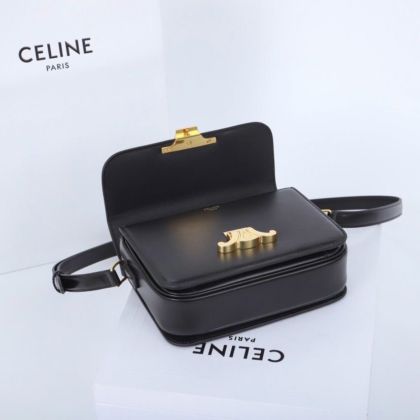 Celine Triomphe Teen Bag Black Gold - Afbeelding 6