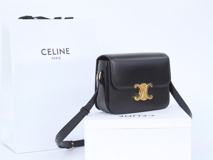 Celine Triomphe Teen Bag Black Gold - Afbeelding 2