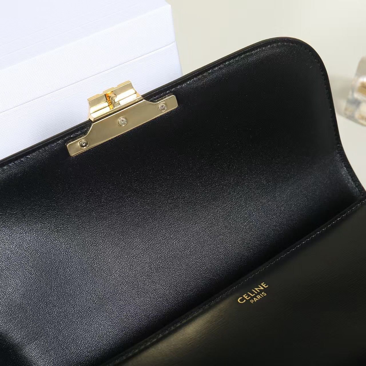 Celine Triomphe Classic Bag Black Gold - Afbeelding 7