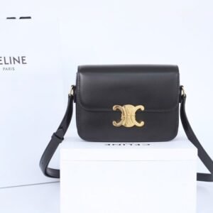 Celine Triomphe Teen Bag Black Gold