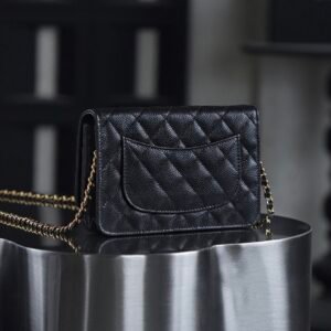 Alternative view of Chanel Wallet on Chain (WOC) Black Gold