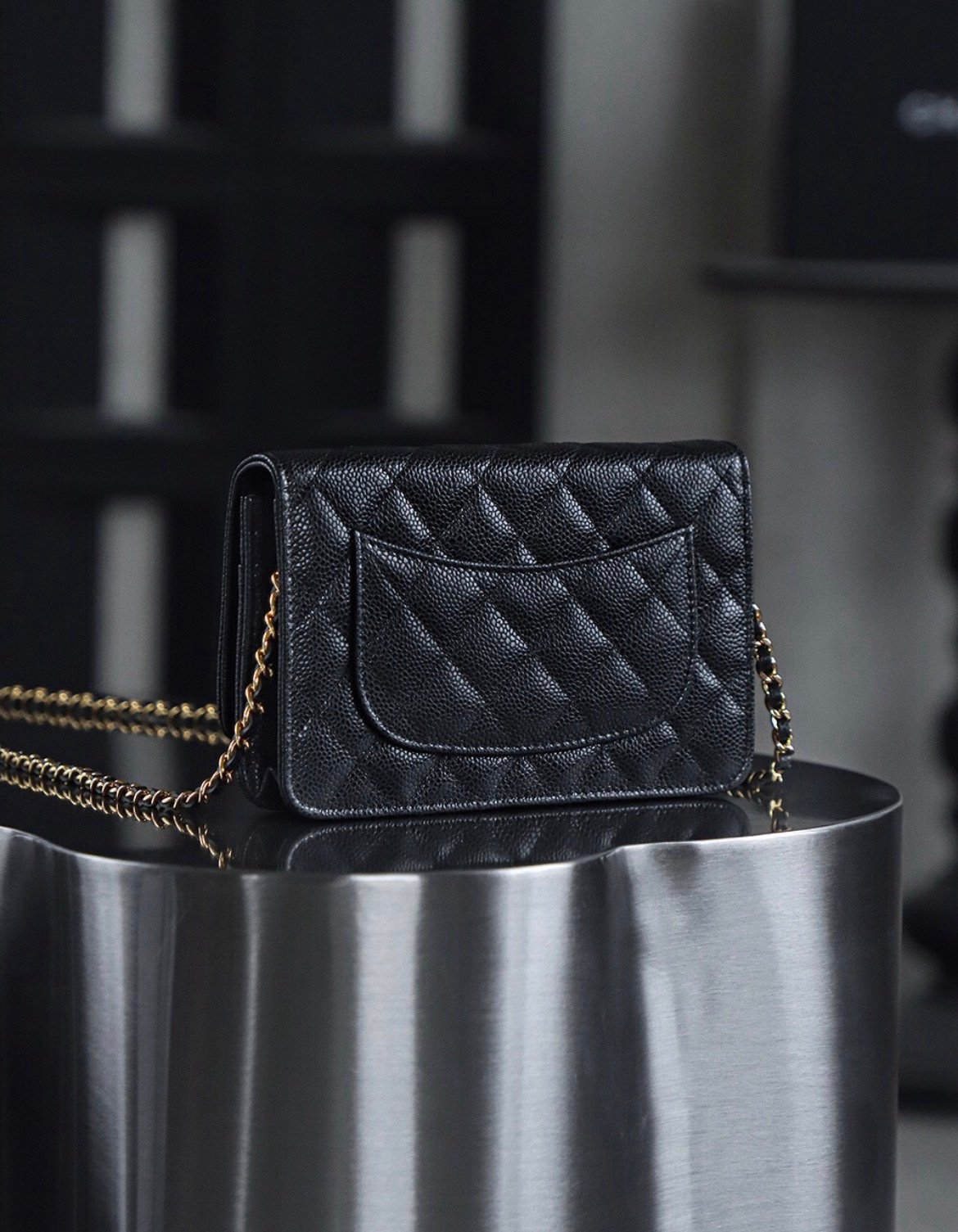 Chanel Wallet on Chain (WOC) Black Gold - Afbeelding 2