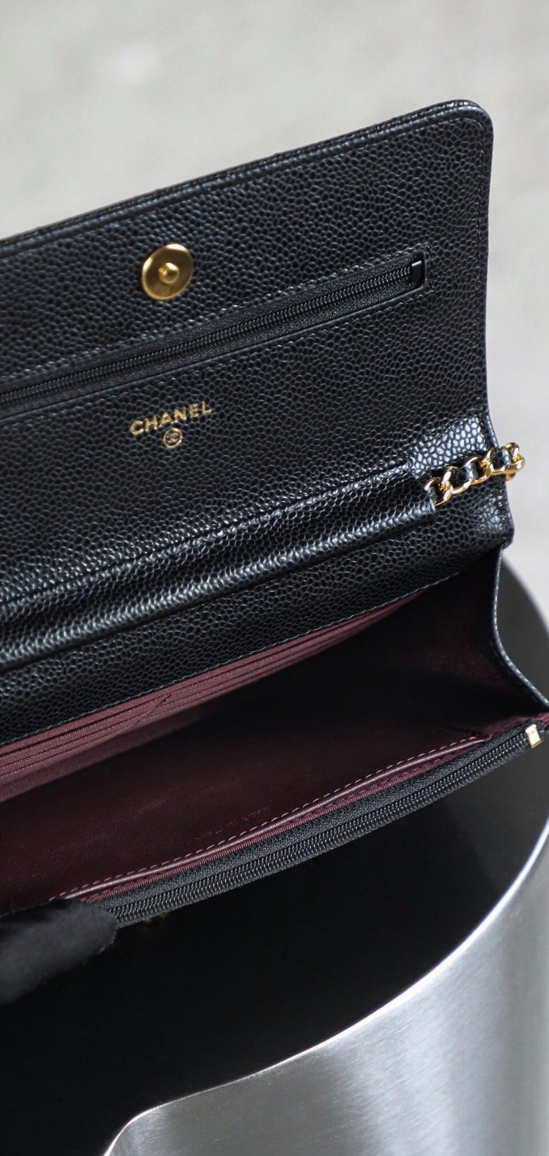 Chanel Wallet on Chain (WOC) Black Gold - Afbeelding 4