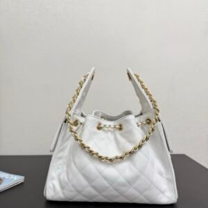 Alternative view of Chanel 25 White Gold in Small