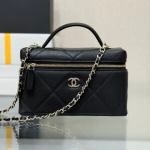 Alternative view of Chanel Top Handle Slim Vanity Black Gold