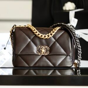 Chanel 19 Brown Gold in Small