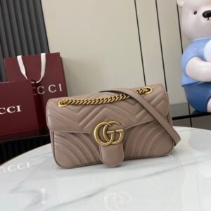 Gucci Marmont Taupe Gold