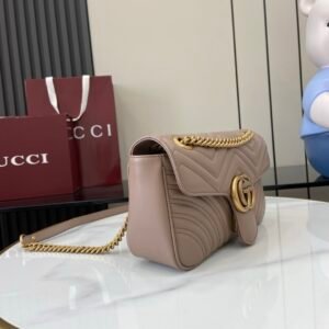 Alternative view of Gucci Marmont Taupe Gold