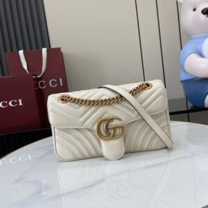 Gucci Marmont White Gold