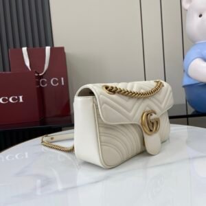 Alternative view of Gucci Marmont White Gold