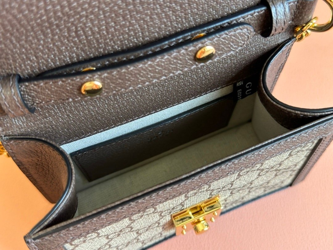 Gucci Ophidia Mini Top Handle Bag Brown - Afbeelding 4