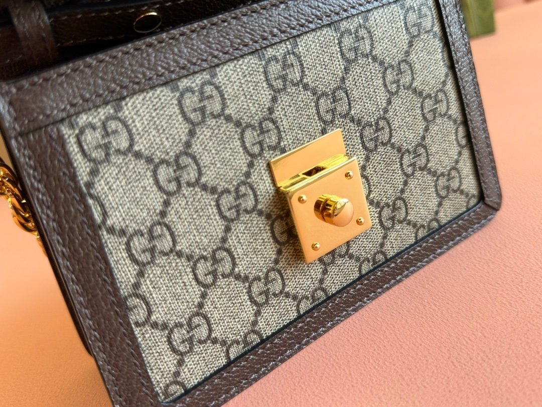 Gucci Ophidia Mini Top Handle Bag Brown - Afbeelding 6