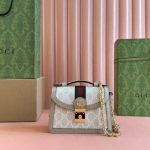 Gucci Ophidia Mini Top Handle Bag Beige