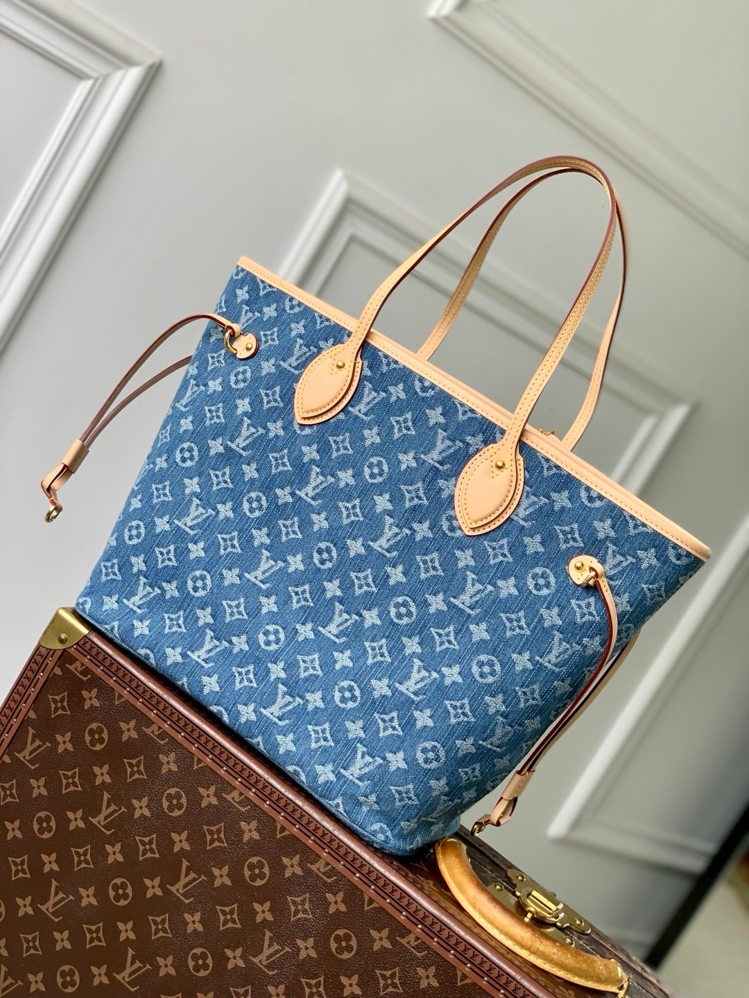 Louis Vuitton Neverfull MM Denim - Afbeelding 3
