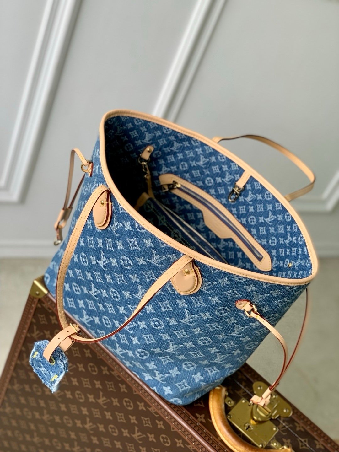 Louis Vuitton Neverfull MM Denim - Afbeelding 5