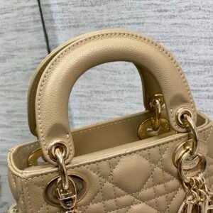 Alternative view of Dior Mini Lady Dior Bag Beige Gold
