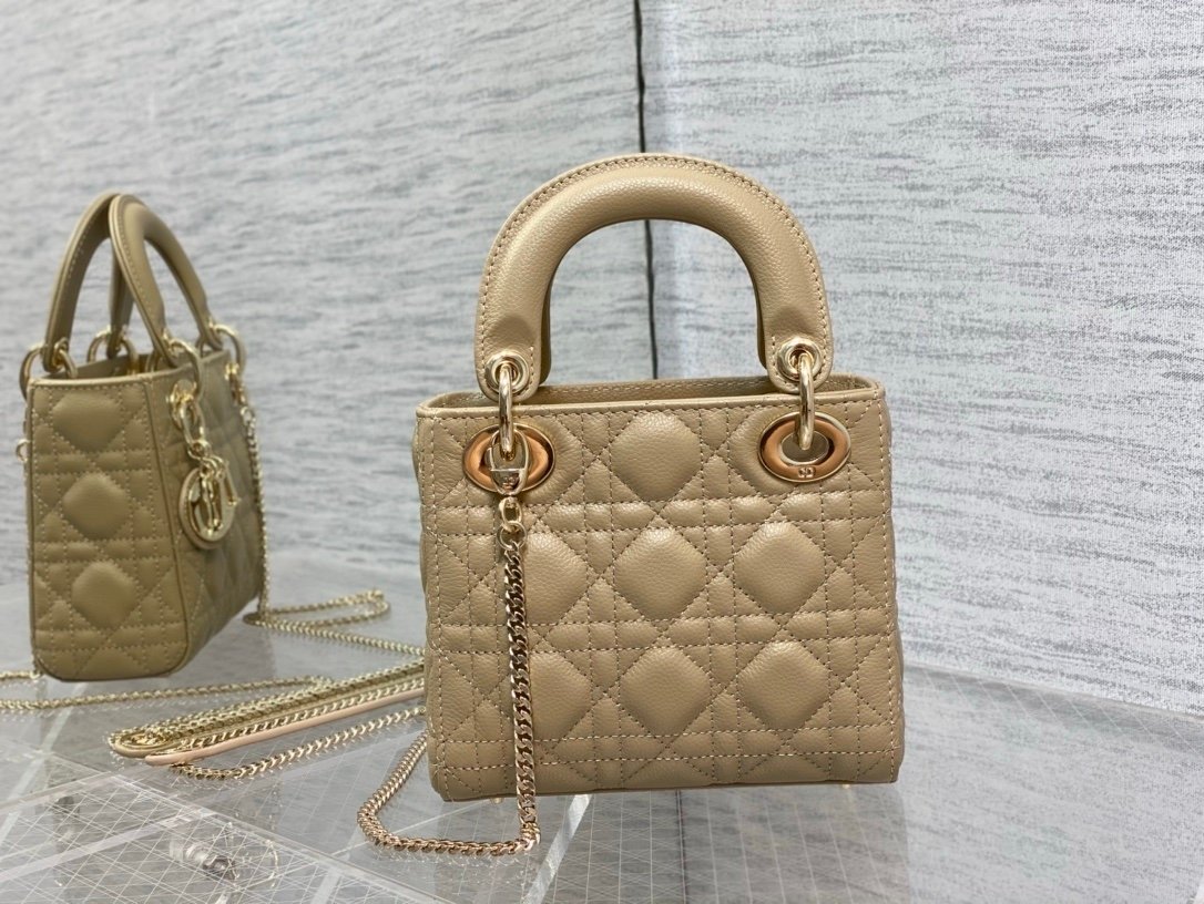 Dior Mini Lady Dior Bag Beige Gold - Afbeelding 4