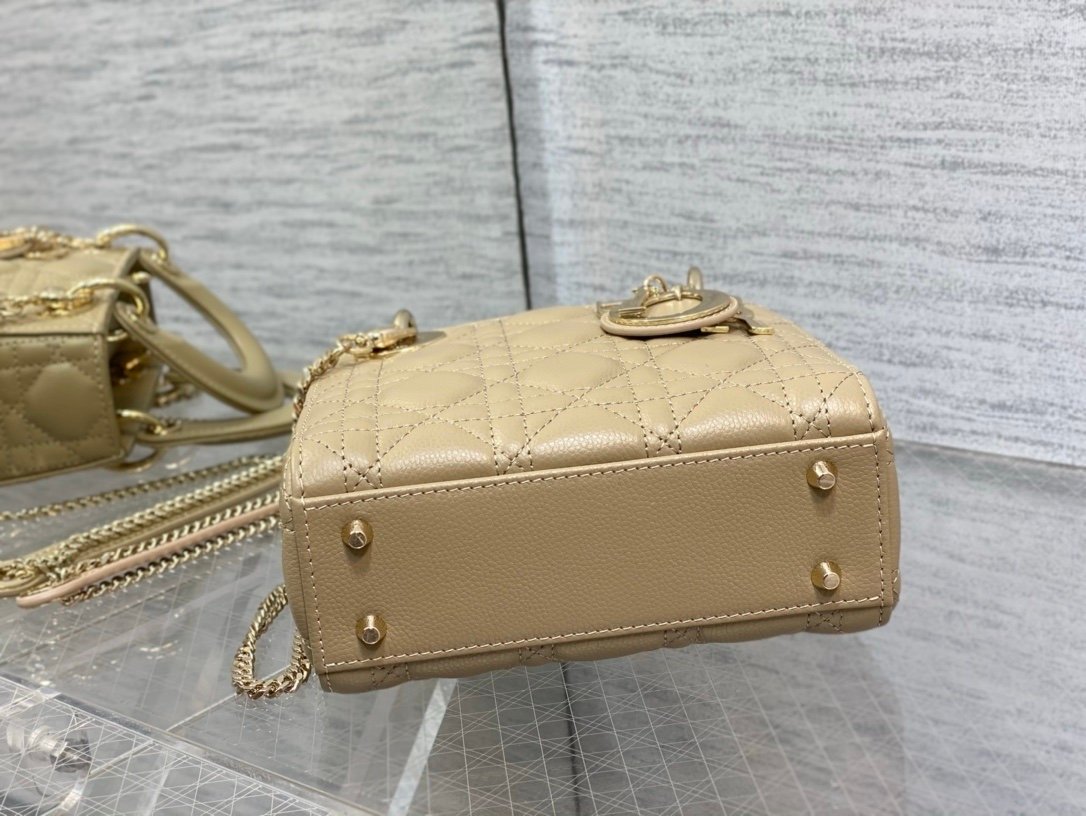 Dior Mini Lady Dior Bag Beige Gold - Afbeelding 5