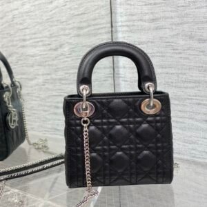 Alternative view of Dior Mini Lady Dior Bag Black Silver