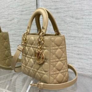 Alternative view of Dior Small Lady Dior Bag Beige Gold