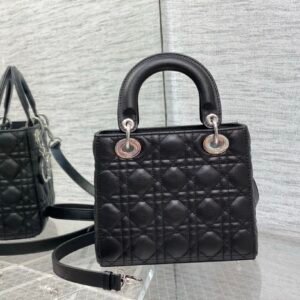 Alternative view of Dior Small Lady Dior Bag Black Silver