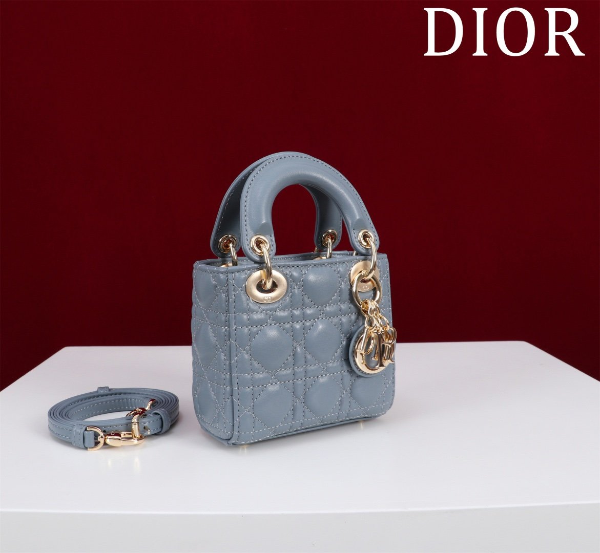 Dior Micro Lady Dior Blue - Afbeelding 2