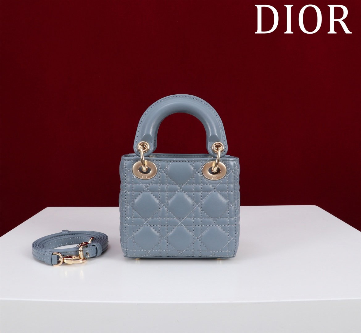 Dior Micro Lady Dior Blue - Afbeelding 3
