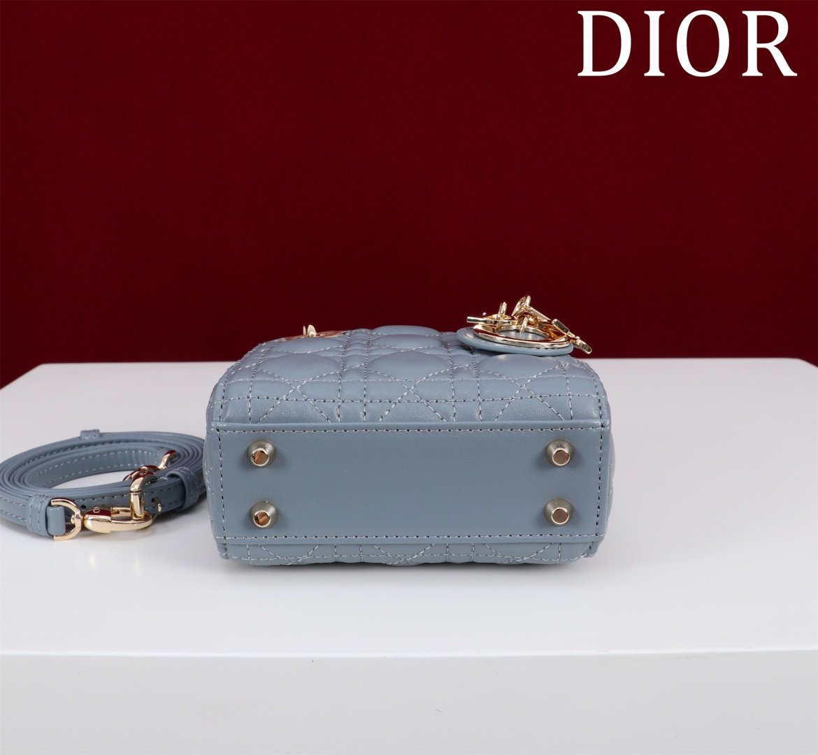 Dior Micro Lady Dior Blue - Afbeelding 4
