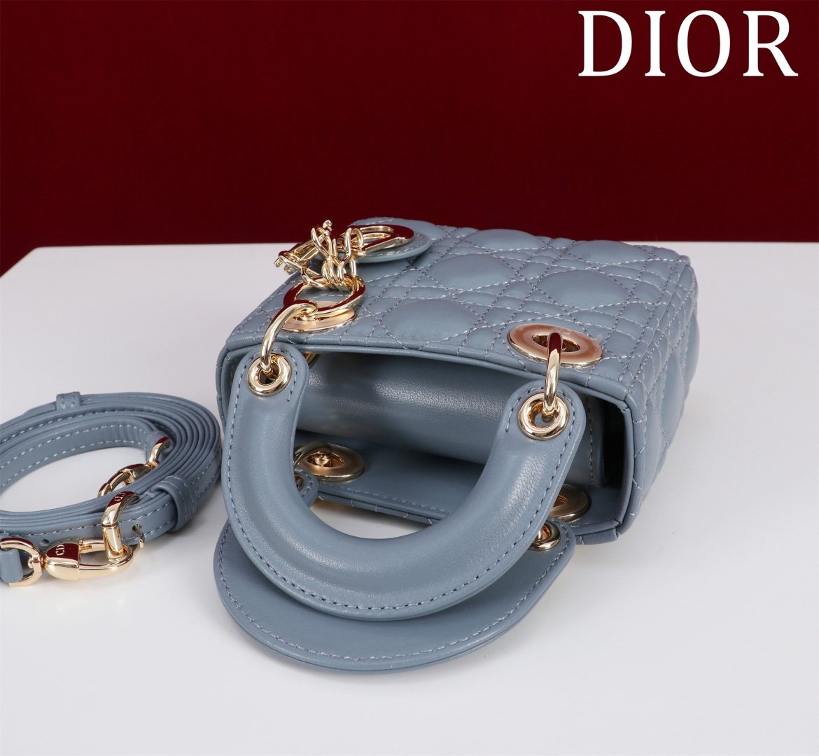 Dior Micro Lady Dior Blue - Afbeelding 5