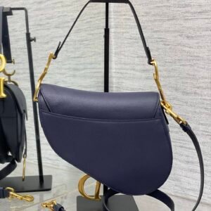 Alternative view of Dior Saddle Bag Navy Gold