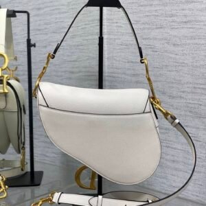Alternative view of Dior Saddle Bag White Gold