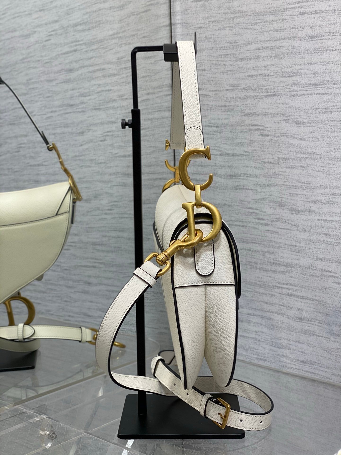 Dior Saddle Bag White Gold - Afbeelding 3