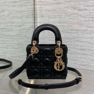Alternative view of Dior Micro Lady Dior Black Gold
