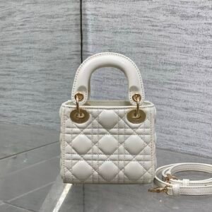 Alternative view of Dior Micro Lady Dior White Gold
