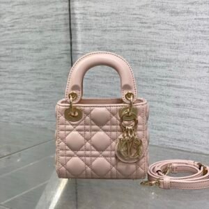 Dior Micro Lady Dior Pink Gold