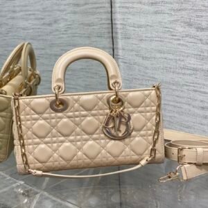 Dior Medium Lady D-Joy Bag Beige