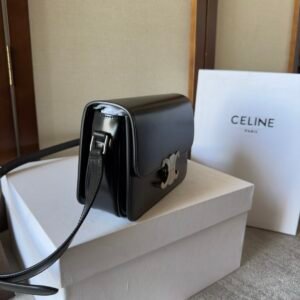 Alternative view of Celine Triomphe Teen Bag Black Silver