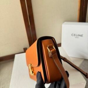 Alternative view of Celine Triomphe Teen Bag Brown Gold