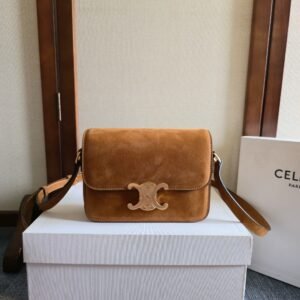 Celine Triomphe Teen Bag Brown Gold