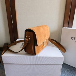 Alternative view of Celine Triomphe Teen Bag Brown Gold