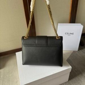 Alternative view of Celine Medium Victoire Bag Black Gold