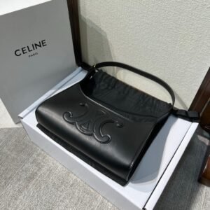 Alternative view of Celine Cuir Triomphe Bag Black
