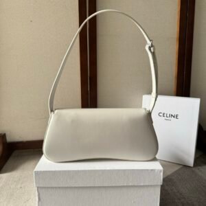 Alternative view of Celine Medium Lola Bag White Silver