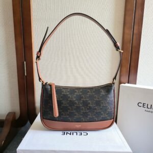 Celine Shoulder Bag Triomphe Canvas