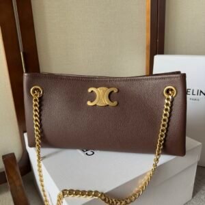 Celine Medium Newspaper Bag Brown Gold