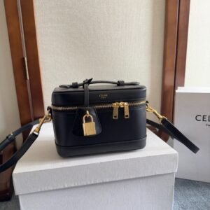 Celine Vanity Bag Black Gold