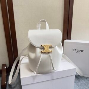 Celine Bonnie Backpack White Gold