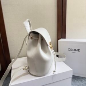 Alternative view of Celine Bonnie Backpack White Gold