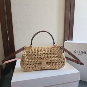 Celine Teen Lola Bag in Raffia